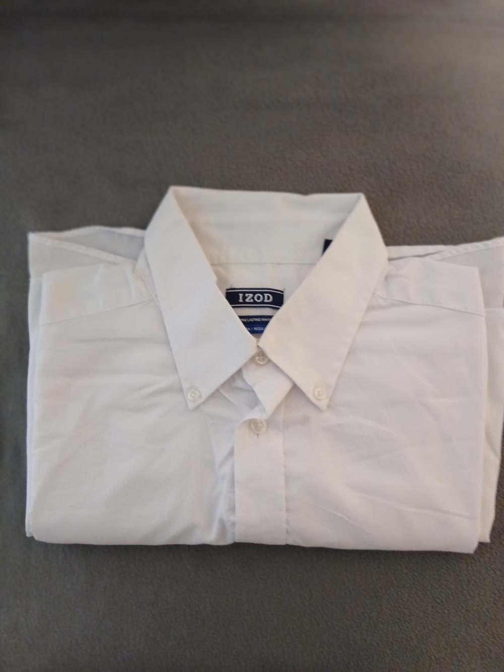 IZOD Men's Classic White Button-Down Shirt